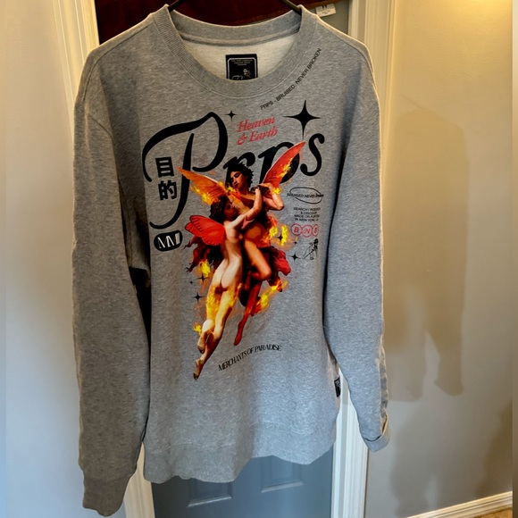 PRPS Gray Graphic Men's Sweater